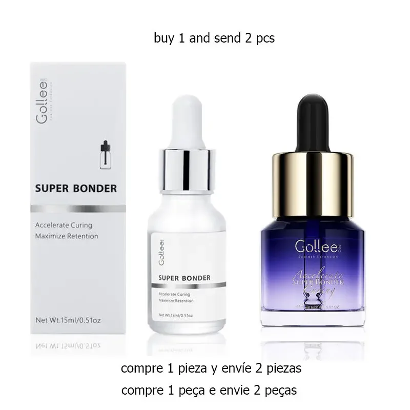 

Gollee Super Bonder After Eyelash Extension Lash Sealant Help Glue Bond Better Glue Primer 2s Fast Drying Time No wait