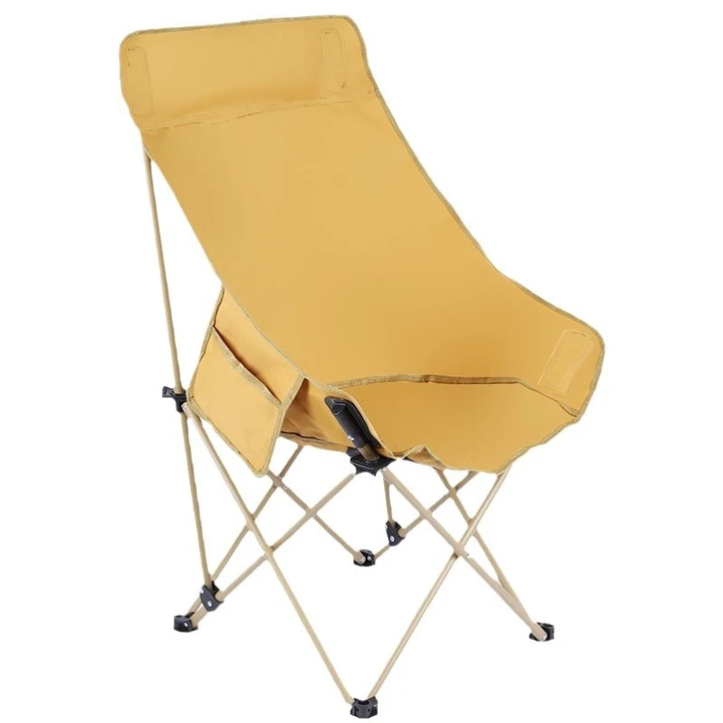 

High Back Camping Beach Leisure Folding Stool Fishing Portable Chair
