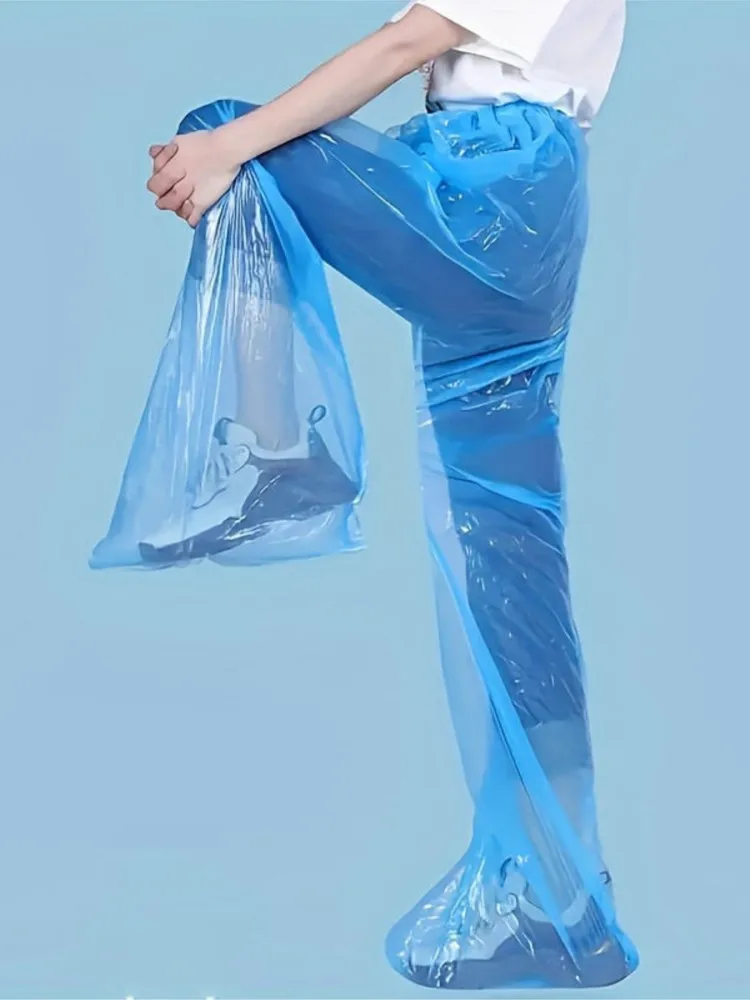 AliExpress 5/10pcs Disposable Raincoat Pants Adult Thickened Leg Wrap Waterproof Rain Trousers Outdoor Activities Fish Cycling Raincoat
