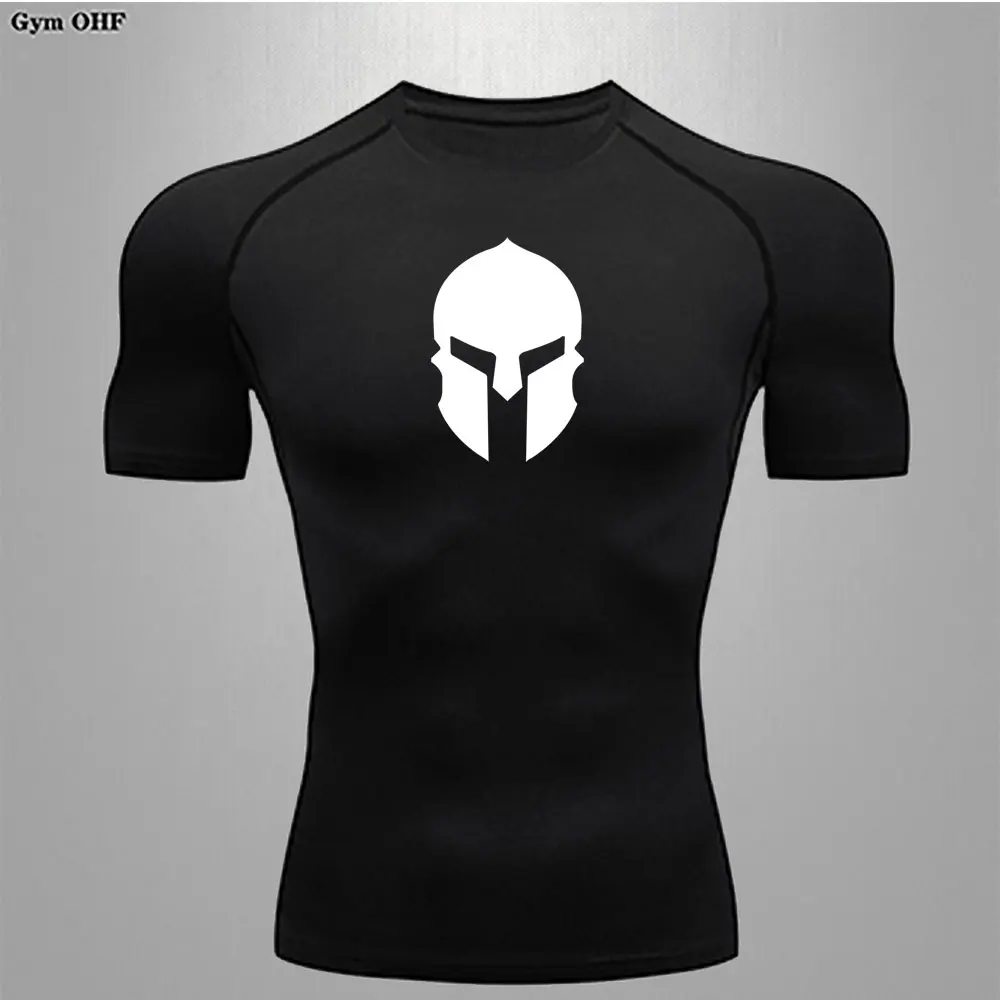 Men Short Sleeve T Shirts Compression Running Shirt Jerseys Sport Workout Clothes For Men Gym Fitness Bodybuilding T-shirts Tops