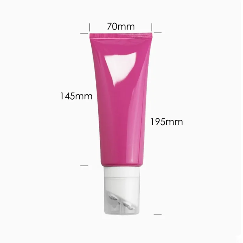 10/30/50 szt. 150ml Pusta Różowo-Czerwona Miękka Tubka do Mydła do Twarzy / Balsamu do Ciała / Maski Wyciskana Tubka Pojemnik Kosmetyczny