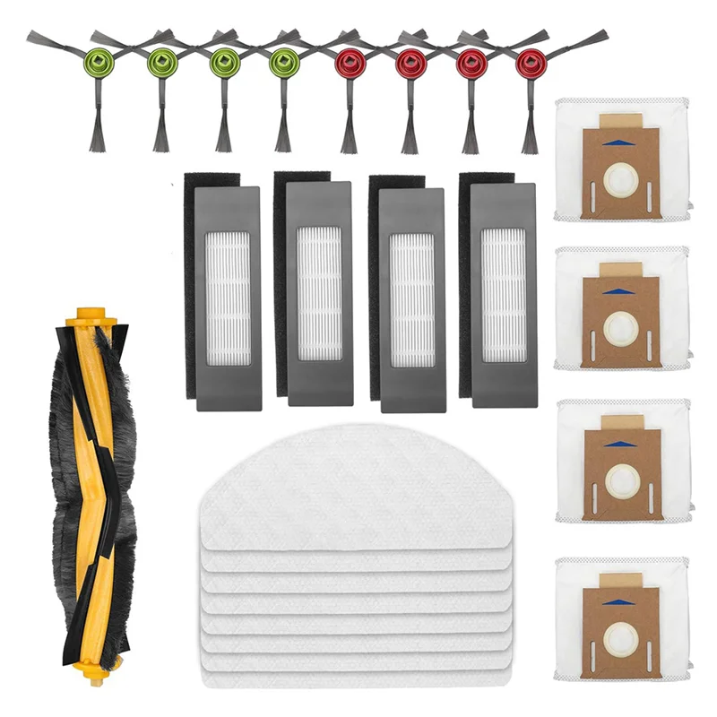 

ABGE-Для запасных частей Ecovacs Deebot Ozmo — T8MAX T8power T8aivi T8+, T5, T8, 920/950, основная щетка, боковые щетки, фильтр HEPA