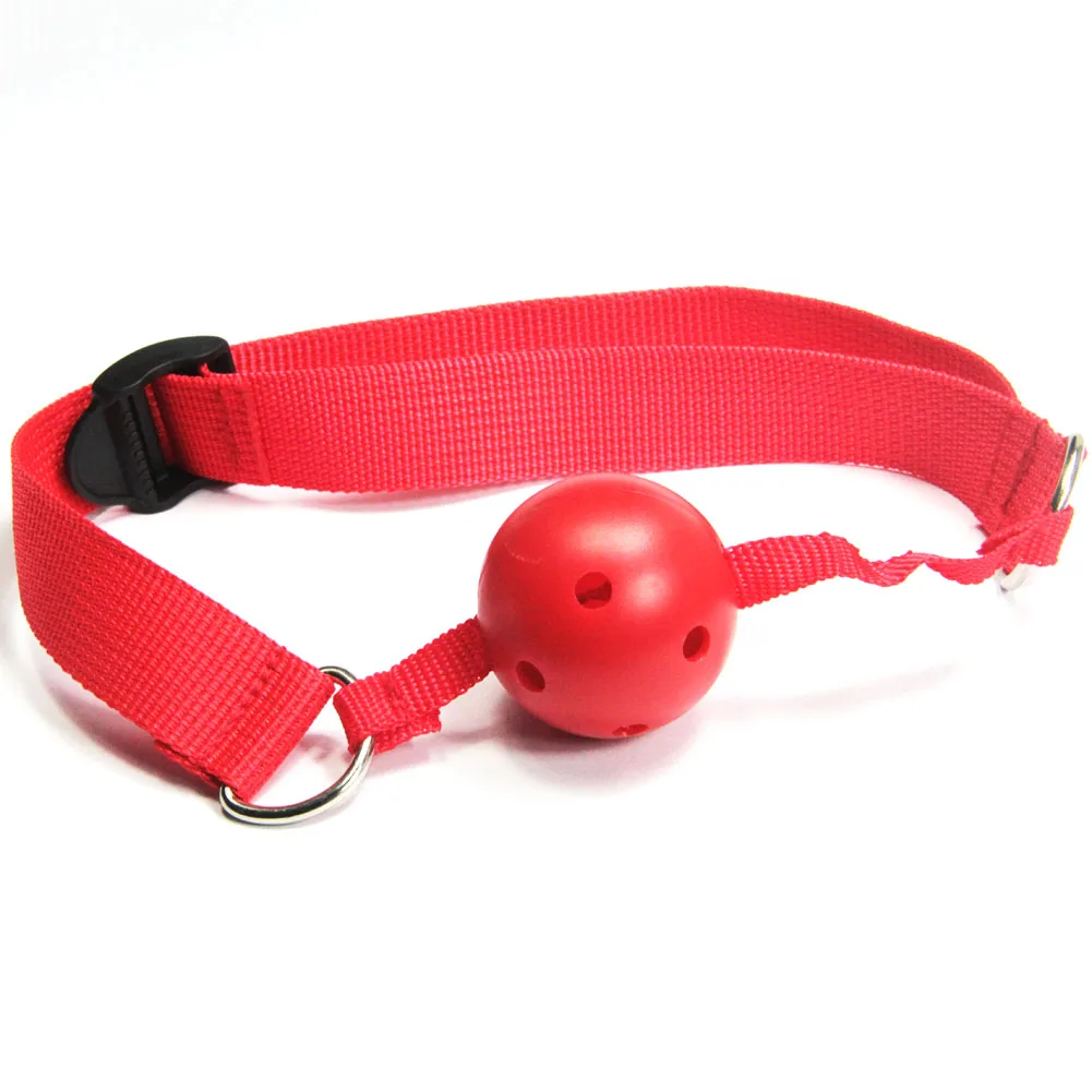 Bondage Open Mouth Gag harness Restraint Solid Hollow Out ball Adult fetish products Sex games toys for women men_HE159