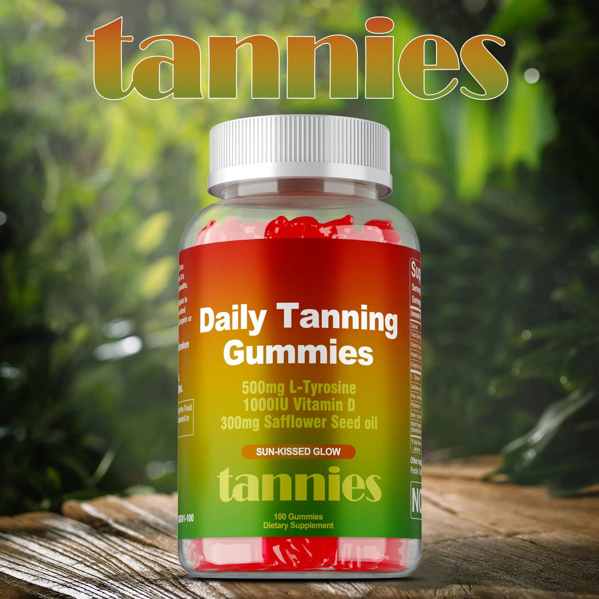 Daily Tanning Gummies - Deep Nourishment, Boosts Confidence, Improve Dryness & Roughness, Healthy Skin Tone