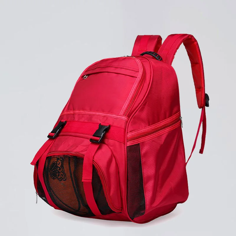 New Football Training Backpack For Men And Women's Fashion Travel High Quality Waterproof Oxford Cloth Lightweight Red Backpack