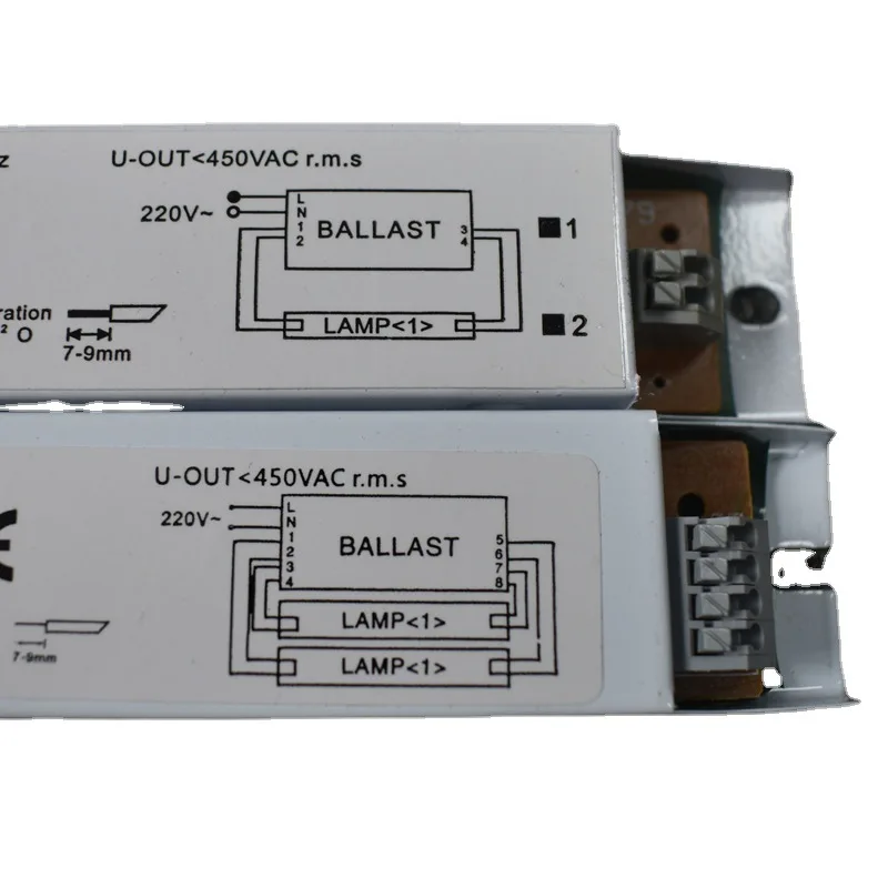 蛍光バラストランプ,220-240V ac x1 8w/2x3 0w/2x5 8w/2x3 6w/1x3 6w/1x18w,8