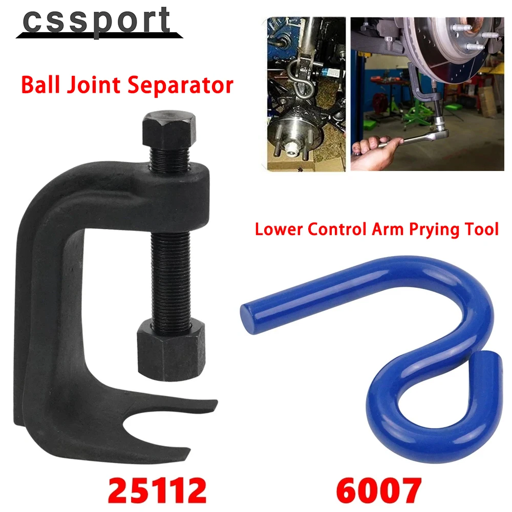 25112 Ball Joint Separator Suspension Specialty Bushing Tool Or 6007 Lower Control Arm Prying Tool Kit for Cars Trucks SUVs