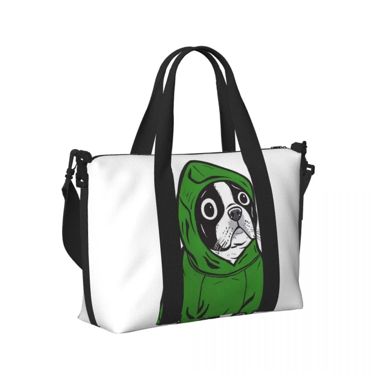 

Custom French Bulldog Animal Beach Travel Bag Large Capacity Tote Bags for Gym Yoga Women Shopping Duffle Shoulder Bag