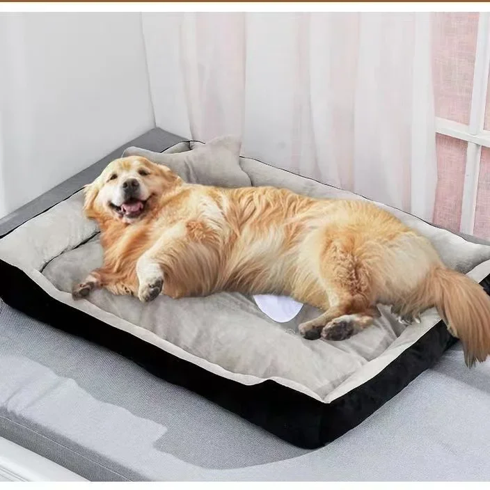 Super Soft Sofa Dog Beds Waterproof Bottom Kennel Fleece Warm Bed Mat For Large Dogs Rectangle Winter Pet Cat House Dog bed xl