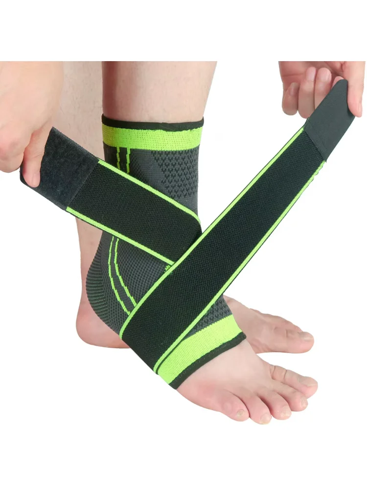 1 Pc Compression Ankle Support Sports Adjustable Basketball Ankle Wrap Men Women Hiking Running Prevent Sprains Ankle Protector