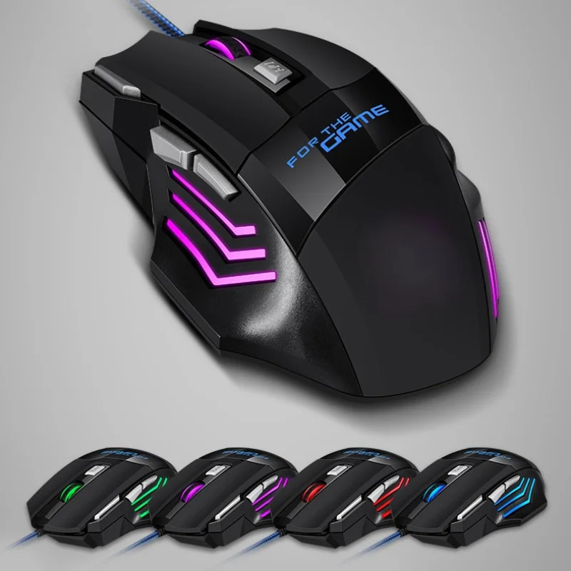 كمبيوتر محمول جديد ماوس سلكي للألعاب ماوس صامت إضاءة رائعة للألعاب الرياضية الإلكترونية تصميم ميكانيكي خاص #6