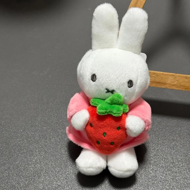 VIPO x Miffy Miffy Bunny Plush Toy Pendant Cute Fruit Carrot Stuffed Plush Doll Keychain Collectible Gift for Kids