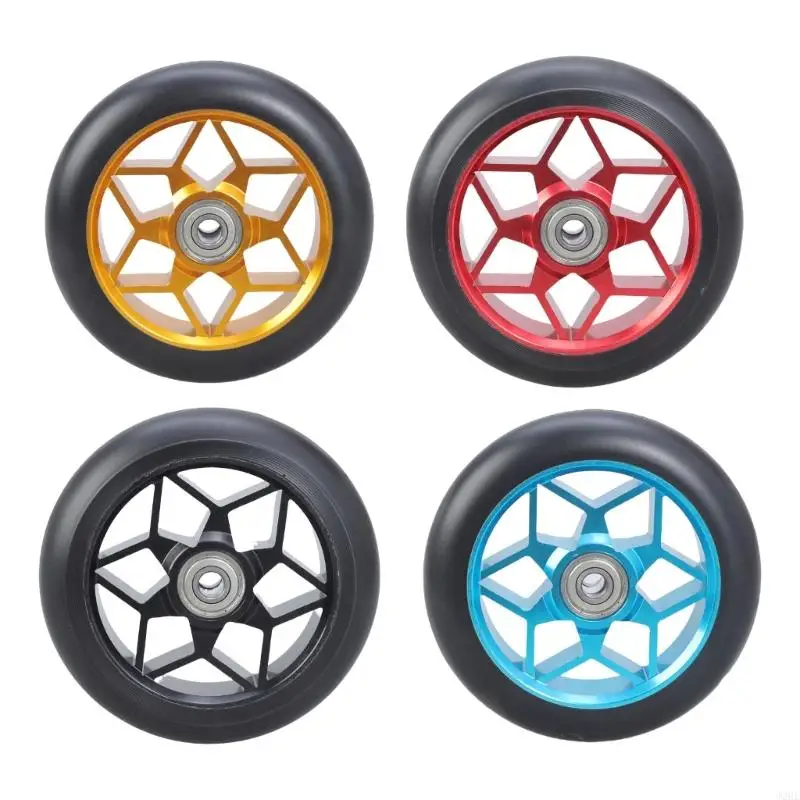 

J2HE Aluminum Alloys Scooter Wheel with Bearings Professional Scooter Part Enduring 110mm High Performances Scooter Wheel