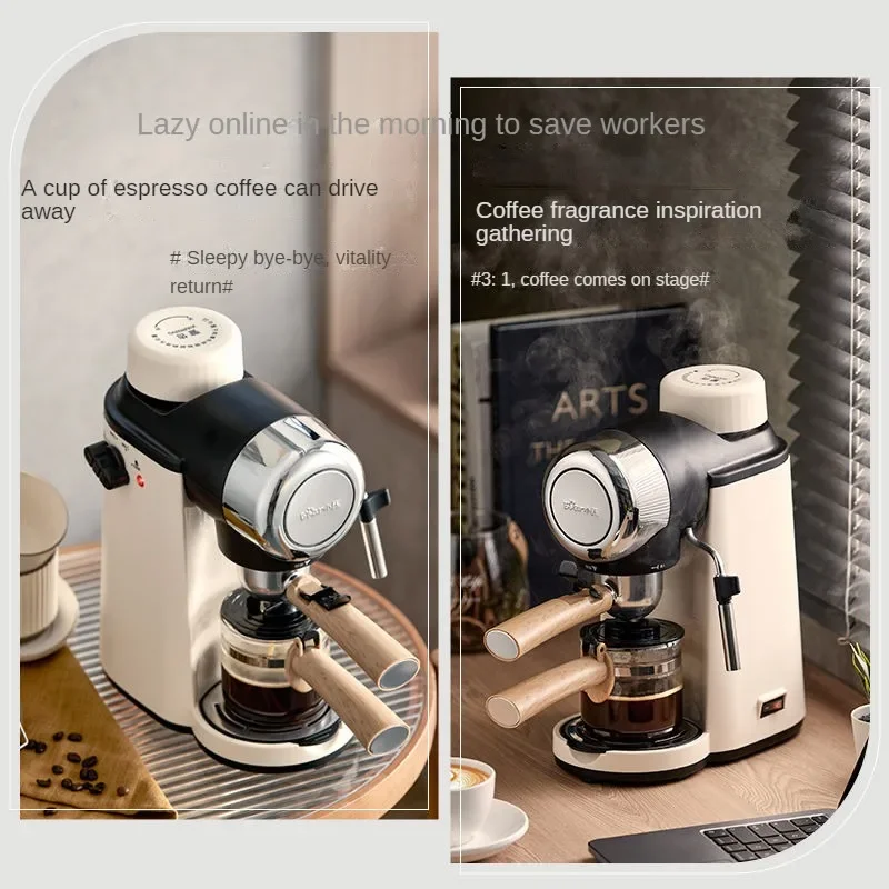 Kaffeemaschine Haushalt Kleines Büro Espresso Halbautomatische Intelligente Temperaturregelung Milchschaum Extraktion Kaffeemaschine