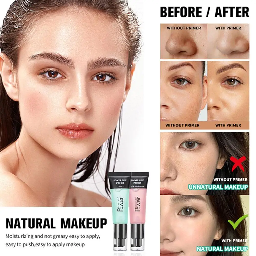 Facial Base Primer Pores Invisible Oil Control Make Foundation Face Base Cosmetic Up Primer Grip Powder women Cream F3B3