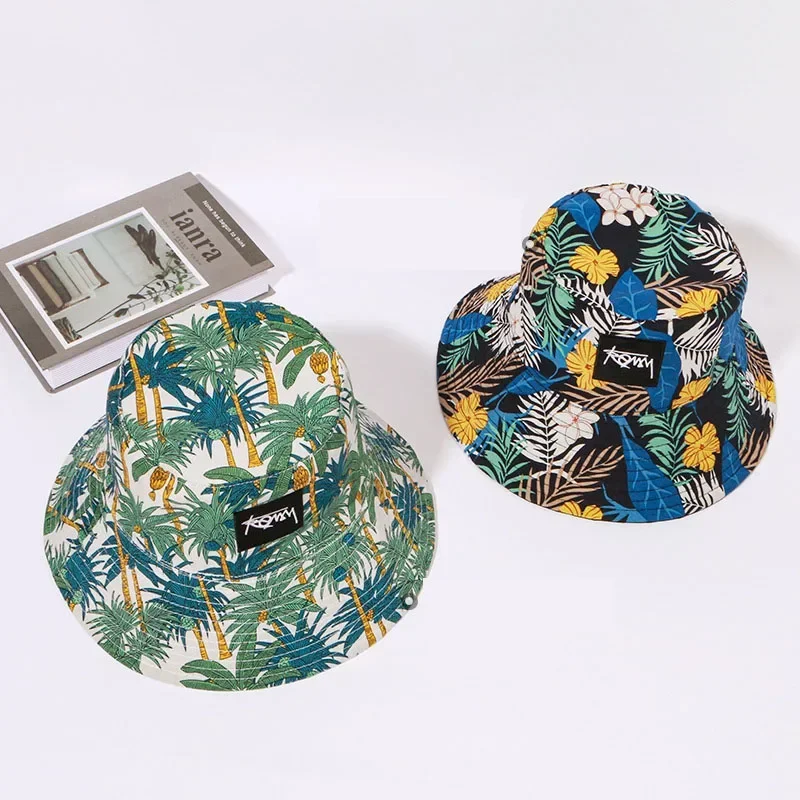 Big Head 63CM XL Size Letter Bucket Hat Men Double-Sided Women Floral Fisherman Hat Summer Casual Street Sun Hat Kids Bob Panama