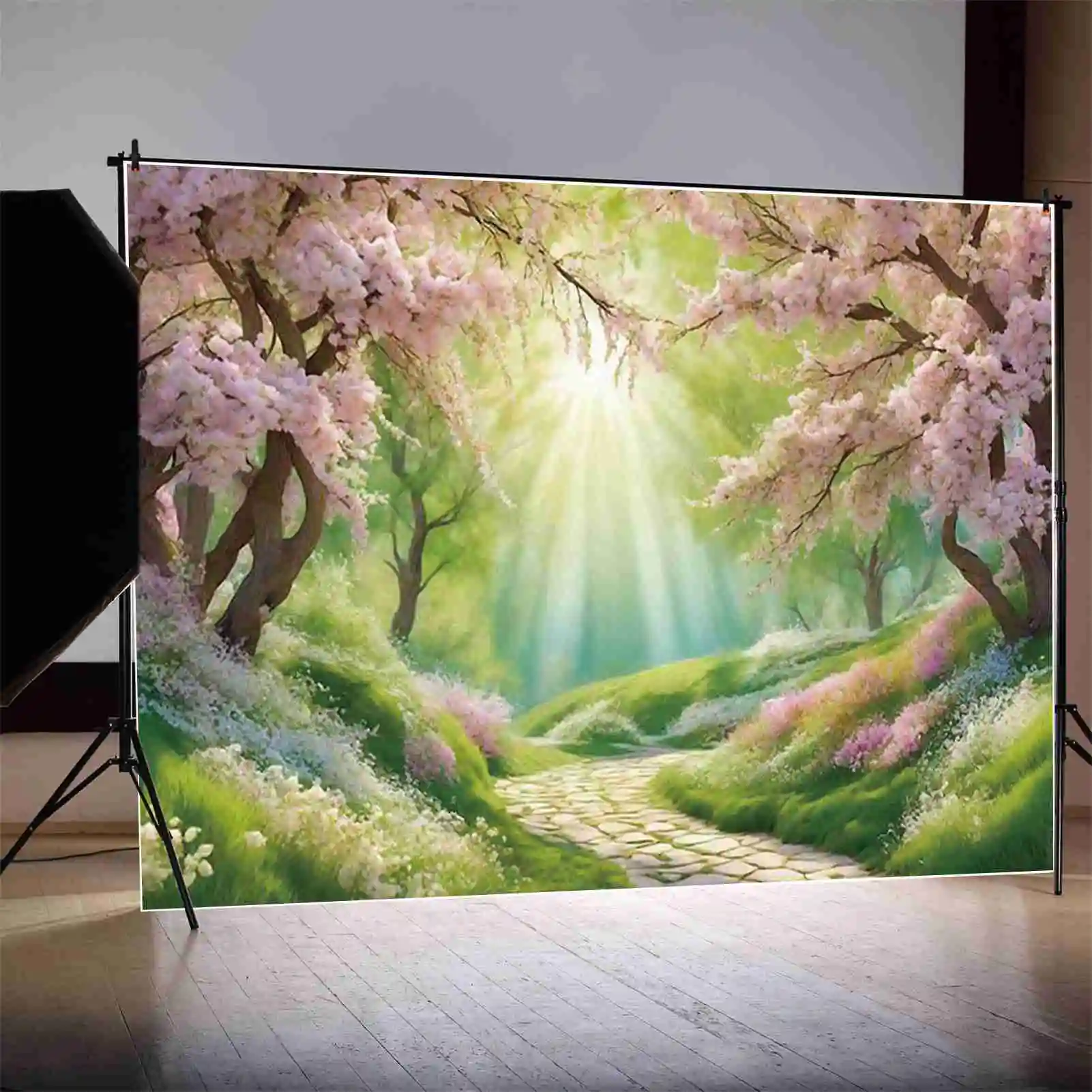 MOON.QG 2024 Świąteczne tło fotograficzne Okno Nowy Rok Ozdoby Photozone Tło Dzieci Studio Photocall Akcesoria