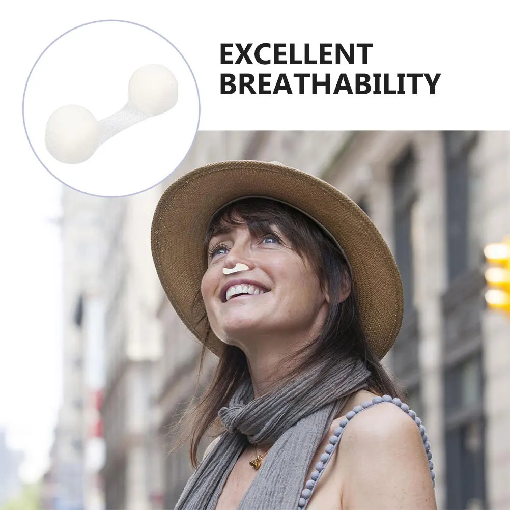 50 قطعة من فلاتر الأنف لمنع الغبار، سدادات أنف غير مرئية قابلة للتنفس للحساسية وحبوب اللقاح وأعمال البناء في الهواء الطلق