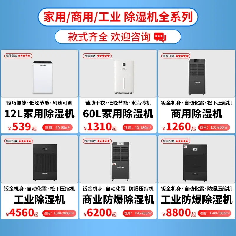 Mifeng 12L household dehumidifier, silent bedroom room basement dehumidifier, humid and mildew-proof air purifier