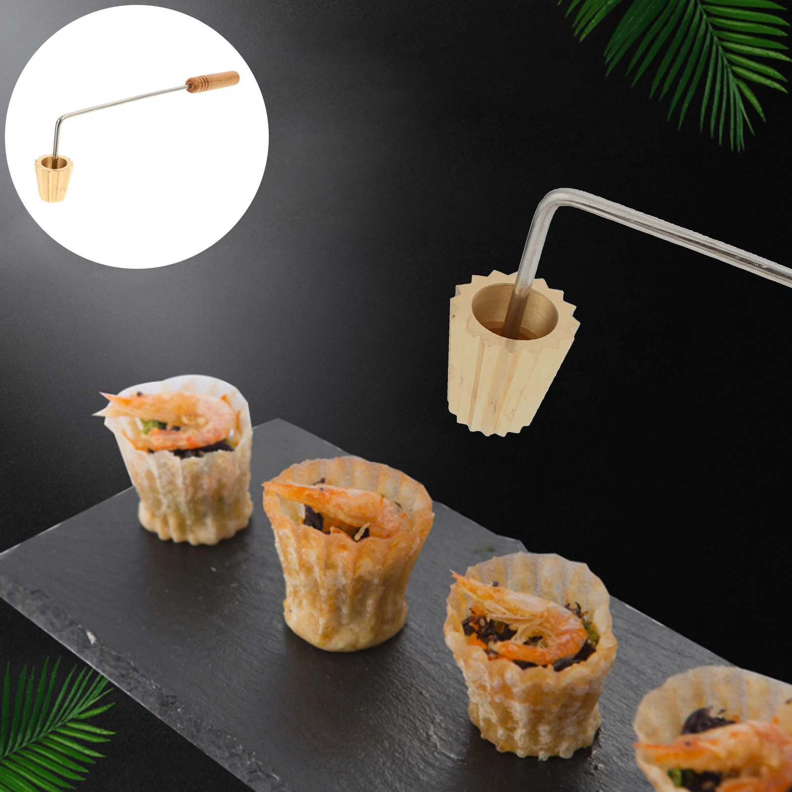 

Crepe Mold Pastry Tools Baking Molds Easy Demold Clean Malaysia DIY Deep Fried Snack Egg Tart Kitchen Waffle Mini Biscuit Copper