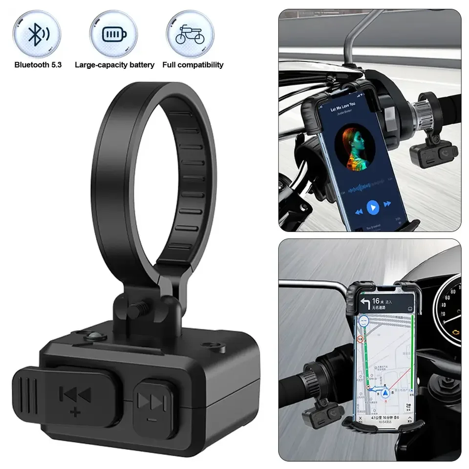 Bluetooth Steering Wheel Button Motorcycle Bicycle Mobile Phone Bluetooth Song Cutting Remote Control Multi-function Mobile Phon