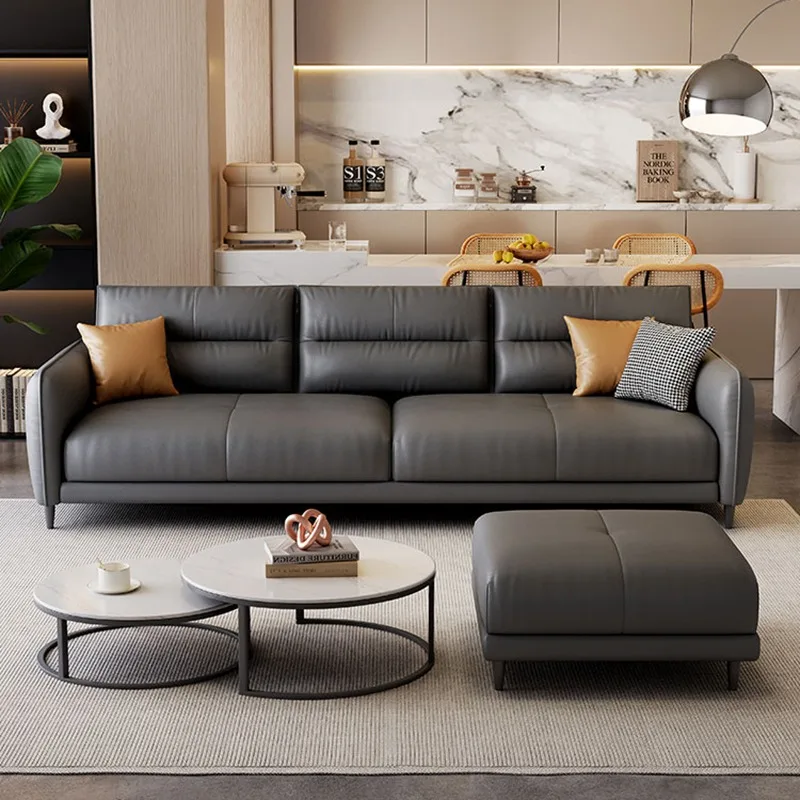 

Leather Modular Living Room Sofas Scratch Protector Large Luxury Living Room Sofas Lounge Bedroom Divani Soggiorno Upholstery