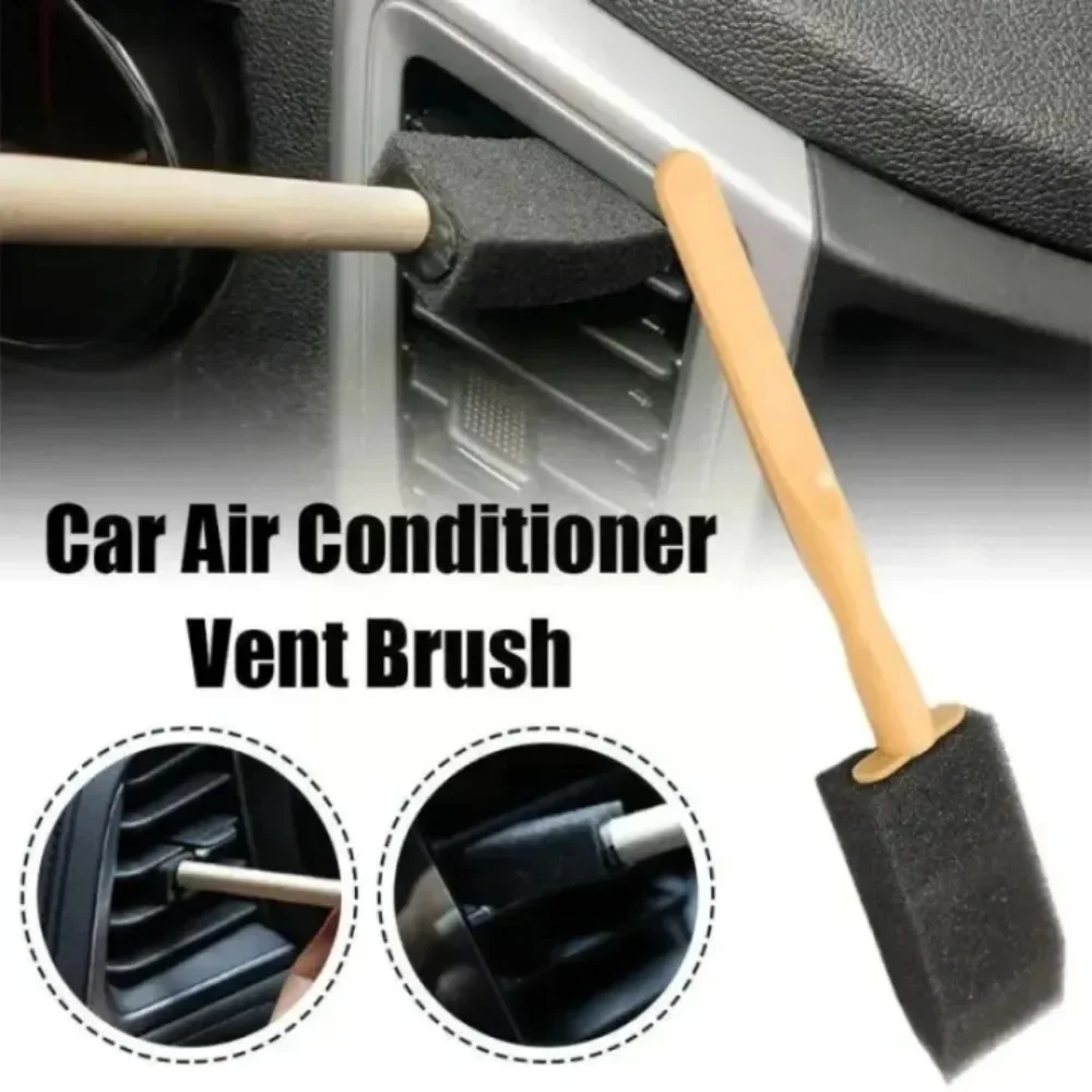 5/1pc Car Sponge Cleaning Brushes Duster Dust Removal Auto Interior Detailing Clean Tools for Automotive Air Conditioner Vent