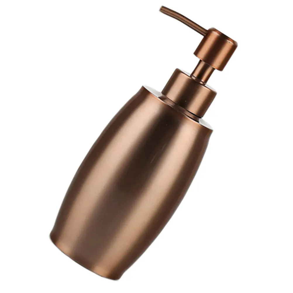 

1Pcs Stainless Steel Soap Dispenser Rose Gold Travel Bottle Portable Compact Lotion Container for Shampoo Conditioner Body Wash