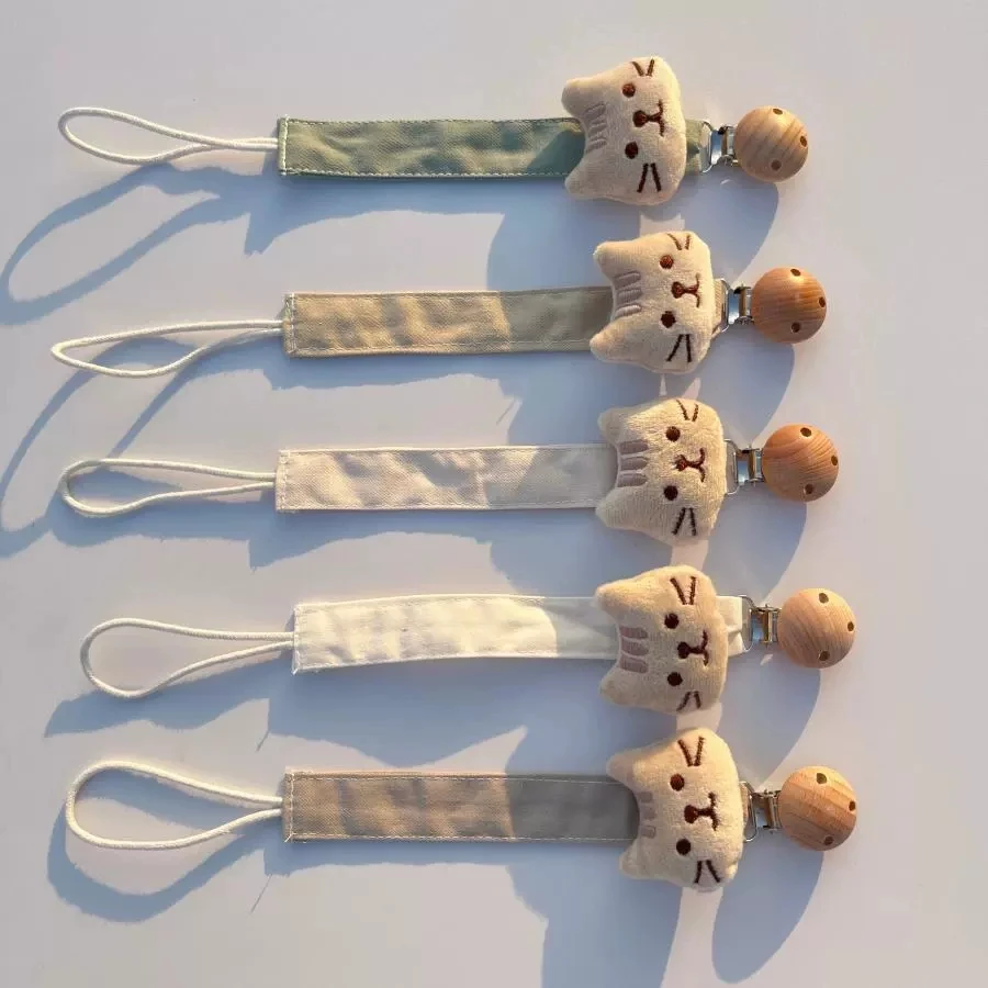 

New Cloth Pacifier Chain for Baby Products Teething Anti Drop Chain Pacifier Clip for Boys and Girls Baby