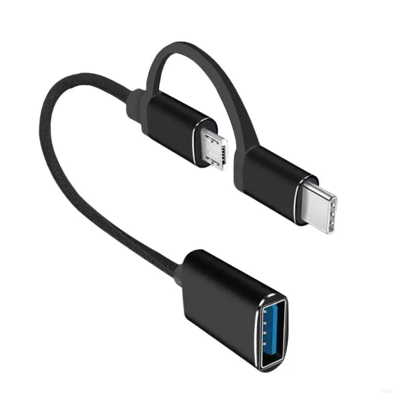 E0BA короткое USB -тип C Устройство мужского пола до USB Женщины -адаптерные кабельные разъемы OTG Adapter Data Sync Cable