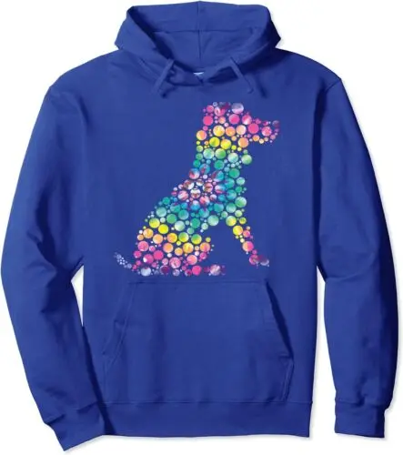 Polarshe Polka Dot Day Dog İnternational Dot Day Unisex Hooded Sweatshirt