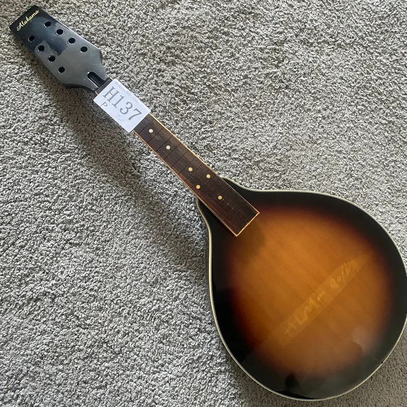 

H137 Alabama Mandolin Guitar Semi Finished Without Frets Sunburst Color Spruce with Mahogany Sample Order for Test DIY Replace