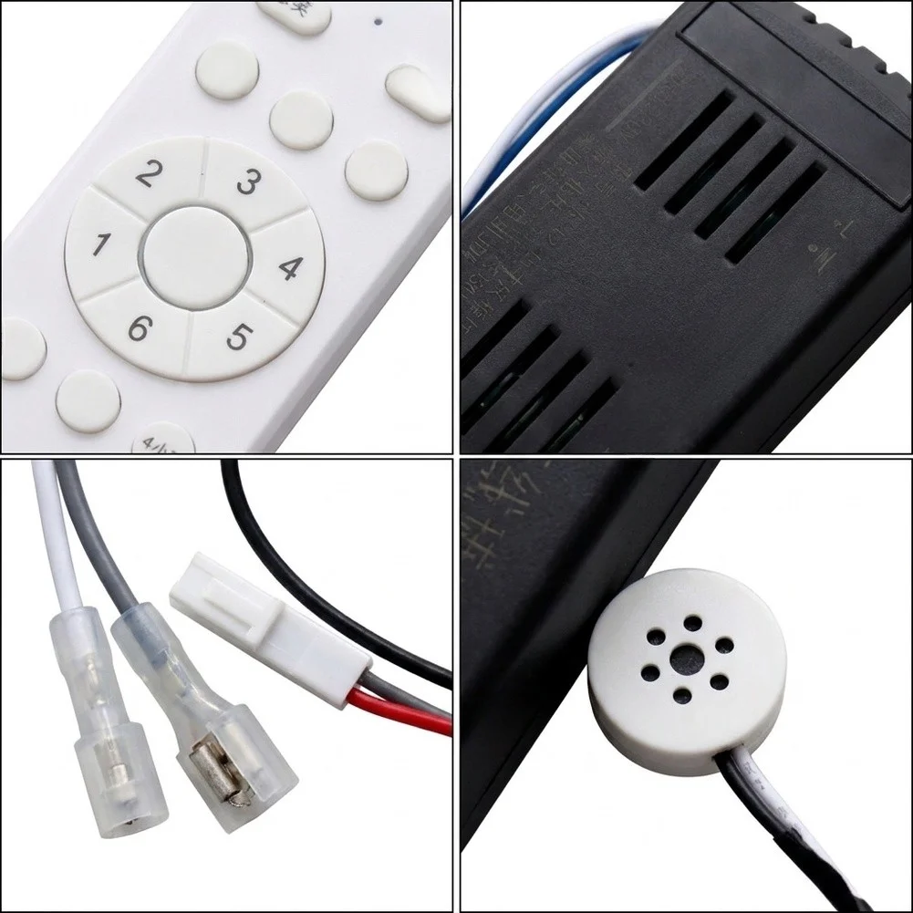 DC Motor Ceiling Fan Remote Control 6 Settings 24V Low Voltage Safe Operation Easy Installation Compact Design
