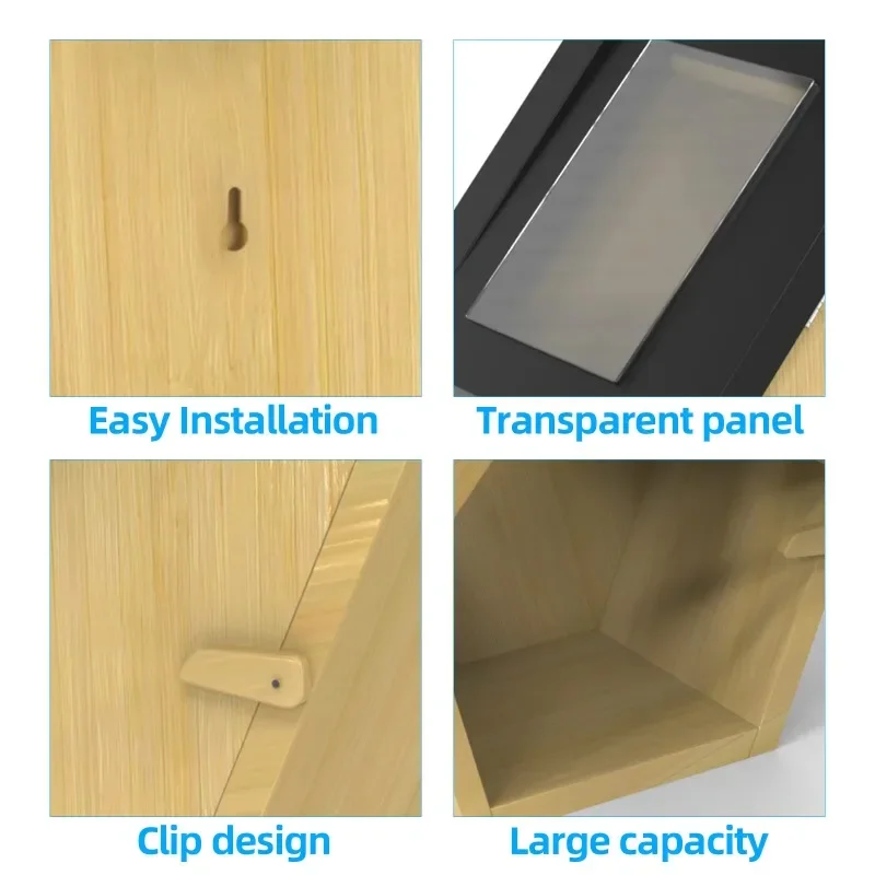Modern New Trend AI Recognition Bird Watching Camera Smart Automatic Wood Bird House Solar Panels Garden Supplies
