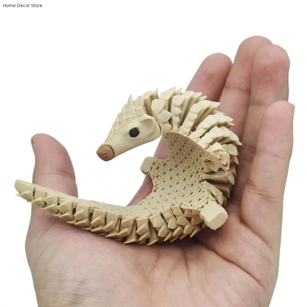 Creative 3D Printed Pangolin Figurine Realistic Durable 3D Printed Pangolin Flexible Joint Rotatable Pangolin Sculpture