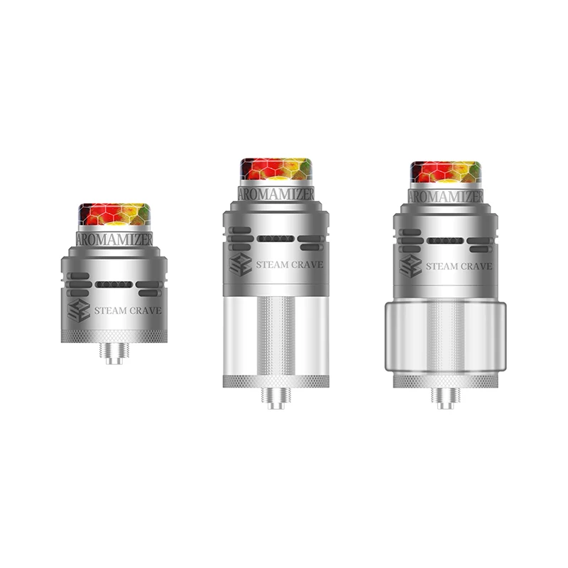 Authentic Steam Crave Aromamizer SUPREME V4 RDTA Diameter 25mm 4ml/7ml Single Dual Mesh Coil Leak Proof 510 Thread Vape Atomizer view 3