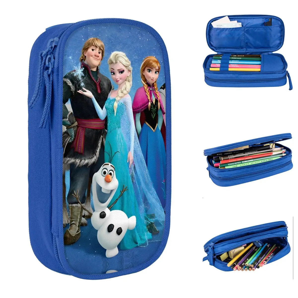 

Creative Frozen - Musical Fantasy Comedy Pencil Case Pencilcases Pen Holder Large Storage Bags Students School Zipper Stationery