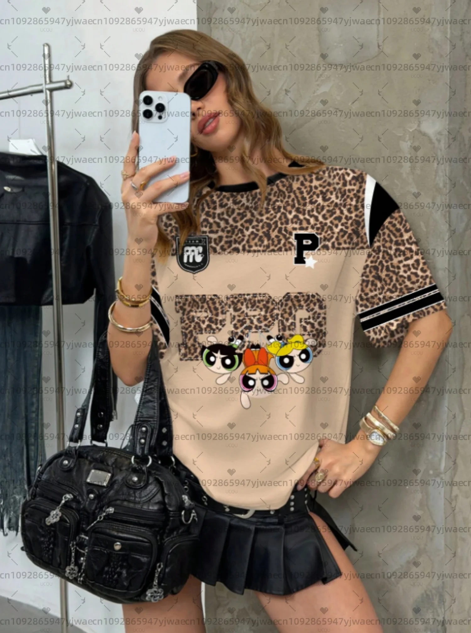 Camiseta de Jersey con Estampado Gráfico 3D de las Chicas Superpoderosas 2026 para Mujer, Camiseta Moderna, Linda y Casual para Fanáticas, Camiseta para Adultos