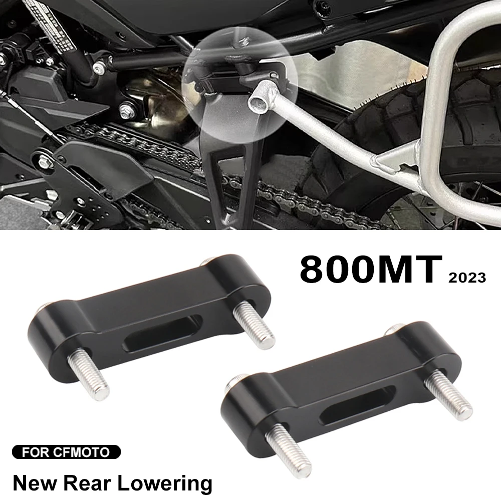 

New Fits For CFMOTO 800 MT 800MT 800mt 2023 Motorcycle Accessories Rear Pedal Lowering 20MM Kit Passenger Footrests Aluminium