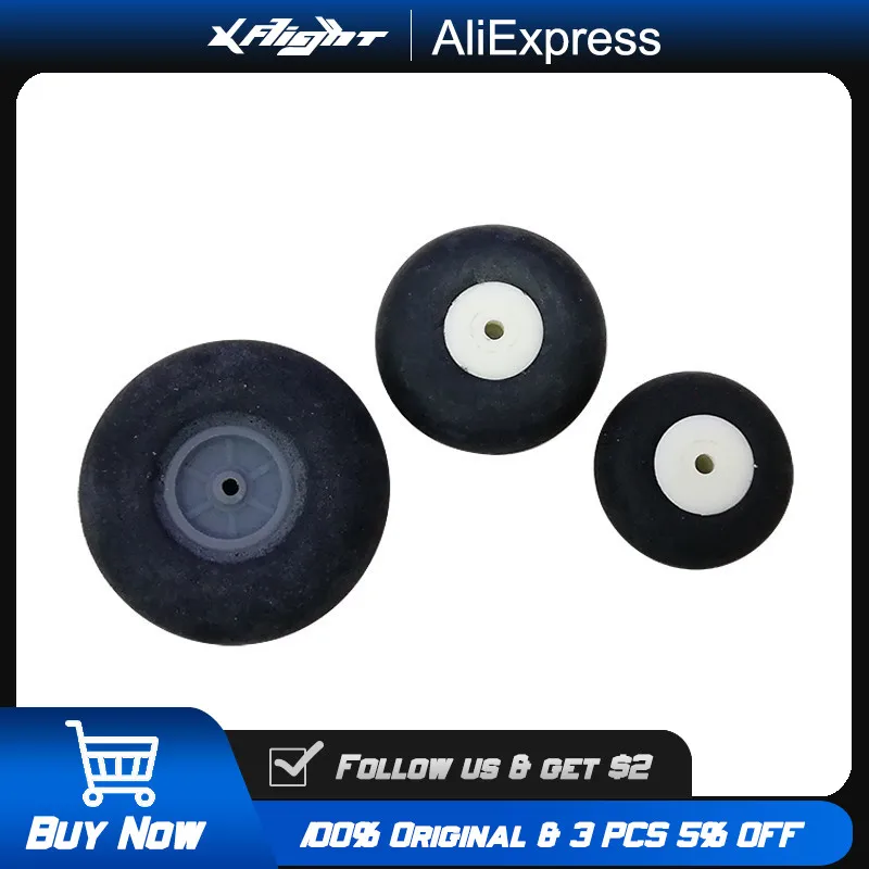 

XFlight Rubber Wheels 25mm 30mm 40mm Solid Tires with Plastic Hub 2PCS for RC Airplane Drone Car Model DIY Accessories