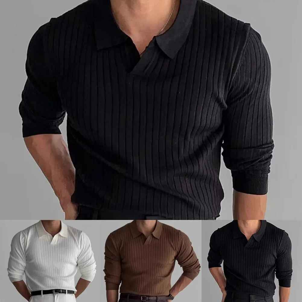 

Футболка с длинным рукавом, мужская футболка с v-образным вырезом, черная, легкая, эластичная, однотонная, весенне-осенняя одежда, новинка