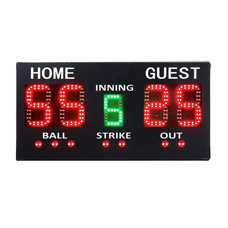Rechargeable Remote Control Digital Display Electronic Baseball Softball Scorer Outdoor Ball Games Scoreboard Counters Product