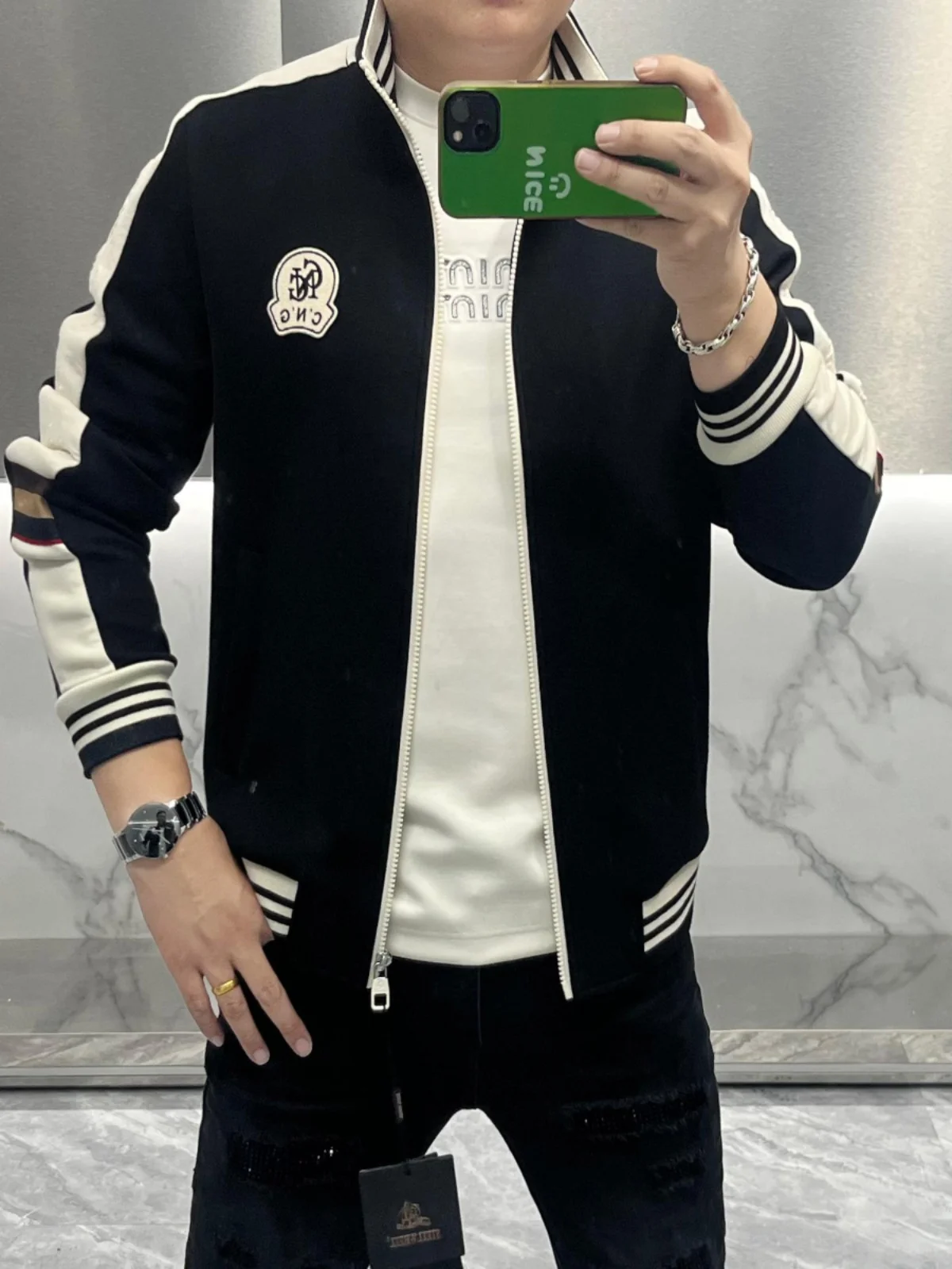 

Повседневная мужская куртка: комфортная, универсальная, с комбинированным дизайном, для весны, осени и зимы, модная, молодежная, из полиэстера, с длинными рукавами, на молнии