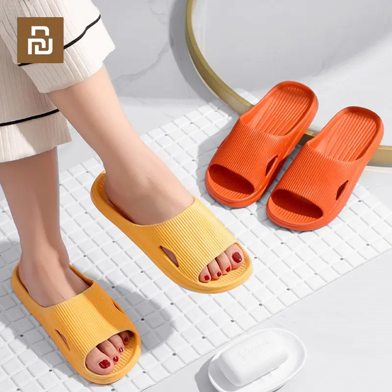 Youpin Fashion Sandals Men and Women Non-slip Wear-resistant EVA Soft Bottom Comfortable  Light Home Slippers Bathroom Slides