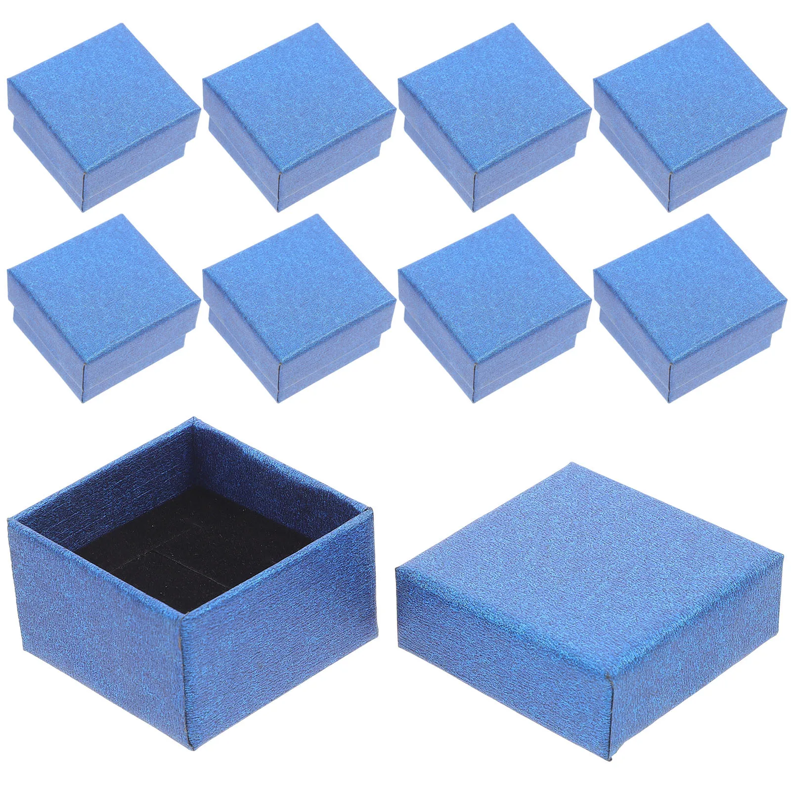 

10Pcs Jewelry Boxes Compact Necklace Bracelet Ring Storage Case Travel Organizer Small Protective Sponge Pad for Accessories