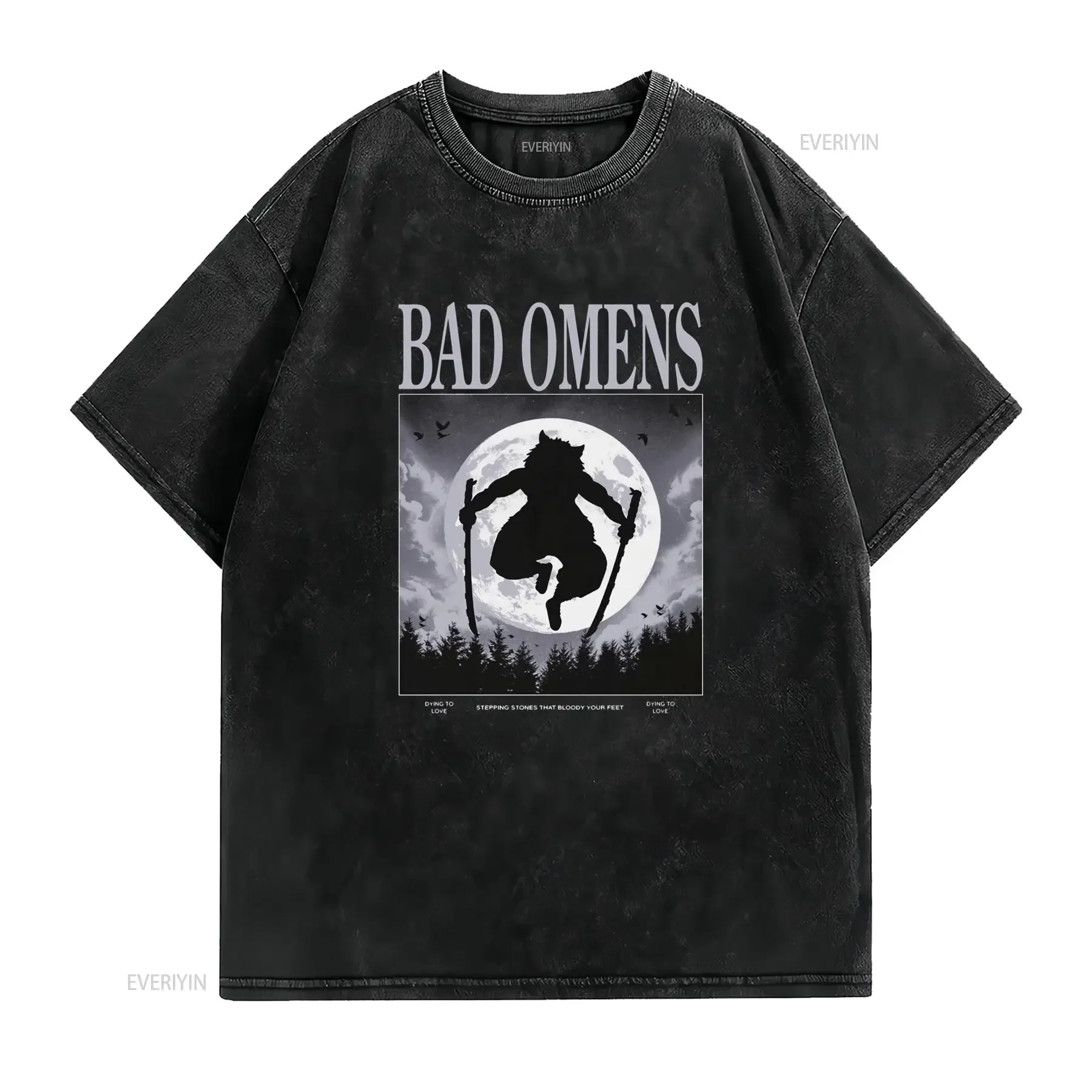 2026 Nowa Koszulka Bad Omens Boar 2025 Merch Wszystkie Rozmiary Casual Styl Okrągły Dekolt Lekko Elastyczny Materiał vintage