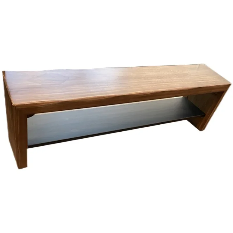 

Скандинавская скамья для переобувания для дома, двухслойная скамья из массива дерева у входа, табурет для обуви, на котором можно сидеть.