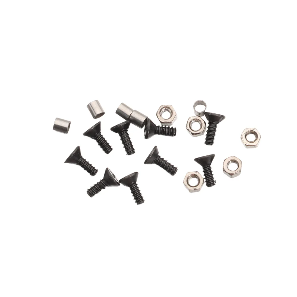 

1Pair with Nuts Fingerboard Truck Toy Hobby Collectors Model Bearing Deck Brackets Truck Bolts Mini Finger Skateboard Parts