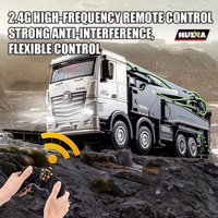 HUINA 1318 1/18 RC Alloy Cement Pump Truck 11CH Remote Control Engineering Vehicle 2.4G RC Car Model Adult Children Toys Gifts