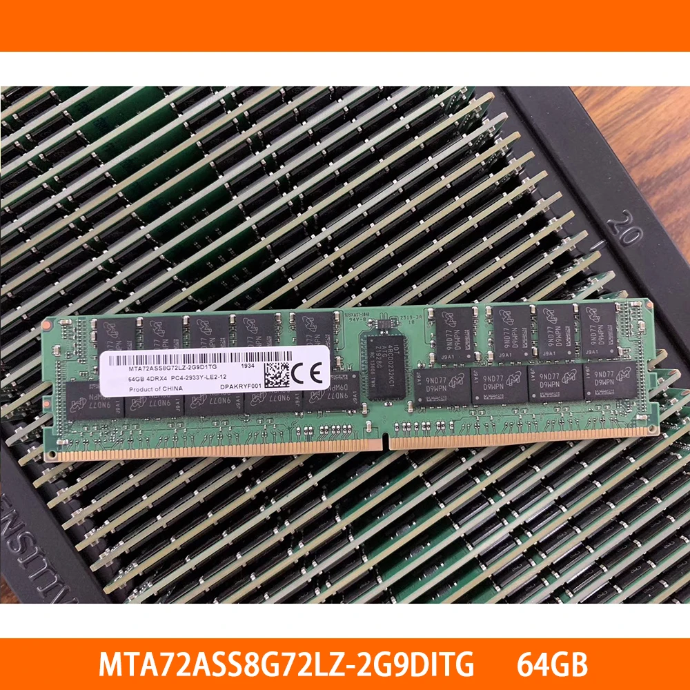 

1 шт. для MT RAM MTA72ASS8G72LZ-2G9DITG 64 ГБ 64G 4DRX4 DDR4 2933 PC4-2933Y LRDIMM REG память высокого качества быстрая доставка